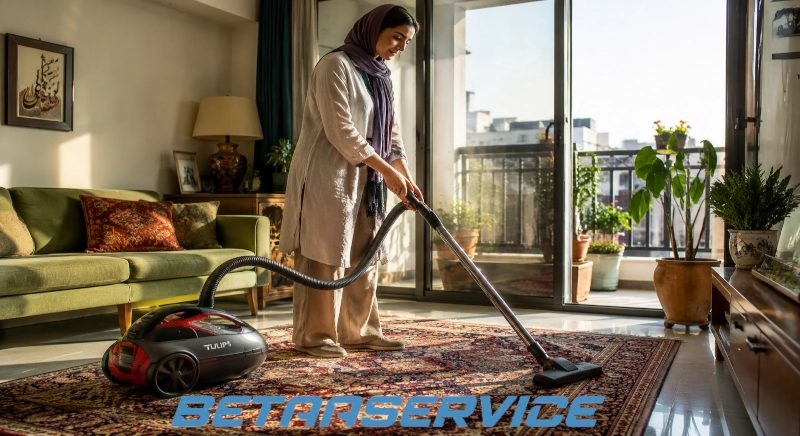 عملکرد عملی جاروبرقی تولیپس